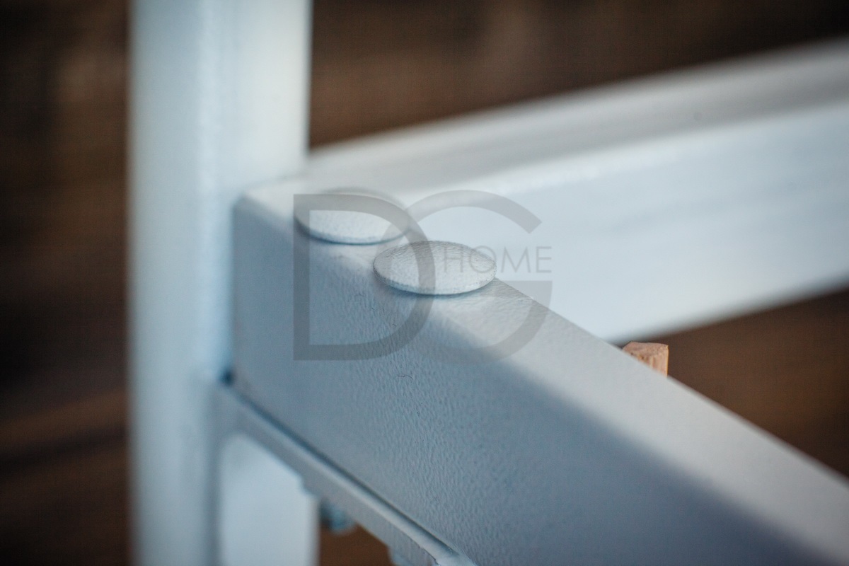 Кованая двуспальная кровать 180х200 с двумя спинками белая "Флоренция" FRANCESCO ROSSI ФЛОРЕНЦИЯ 134677 Белый - Вид №1