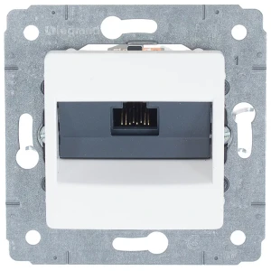 Розетка компьютерная встраиваемая Legrand Cariva RJ45 UTP cat 6 цвет белый 11648566 STLM-2029604