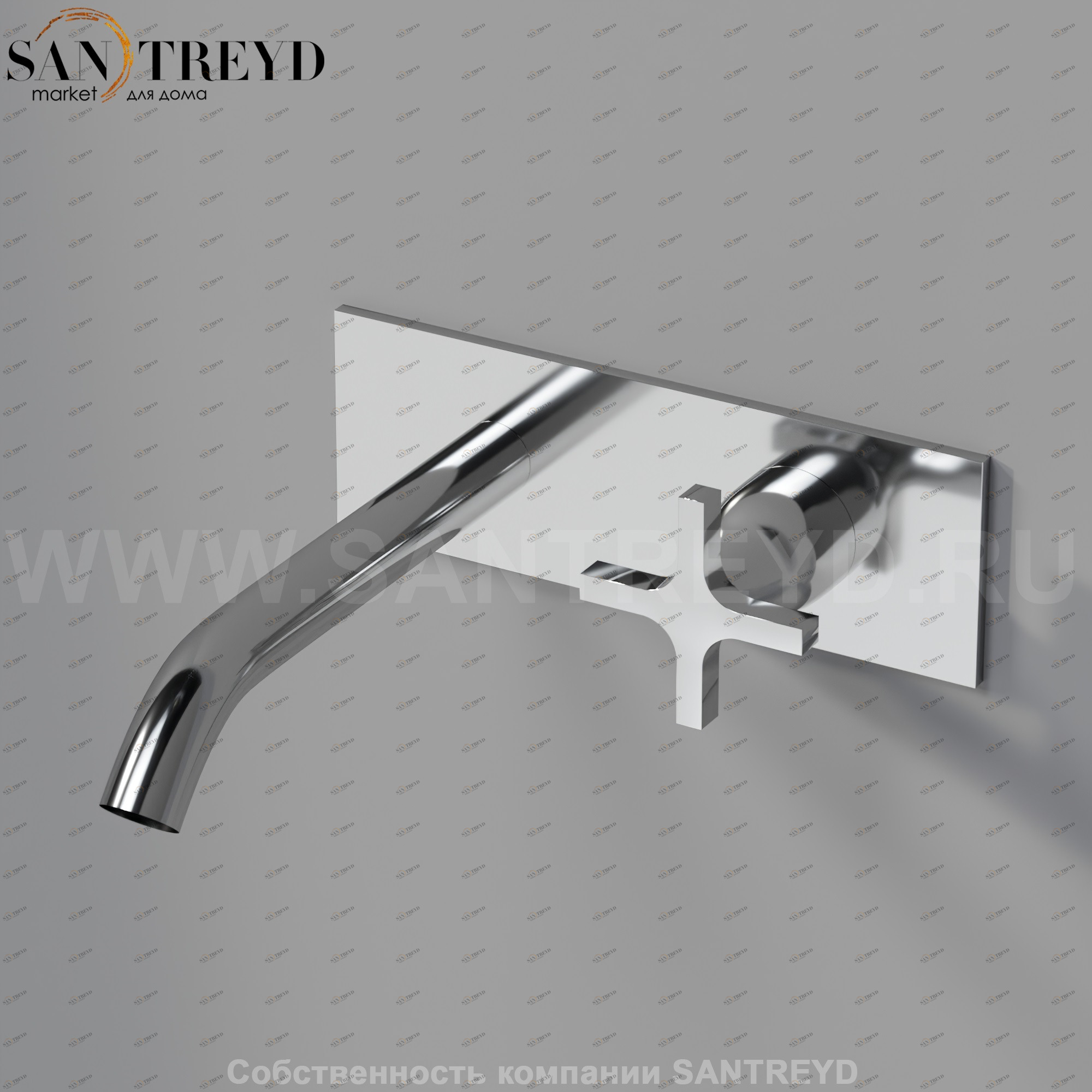 Встроенный смеситель AMEM332S MEMORY для раковины хромированный Agape