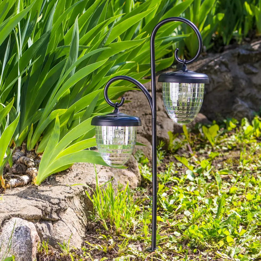 Светильник на солнечных батареях Twins, 63 см, пластик Santreyd STLM-2007038 - Вид №1