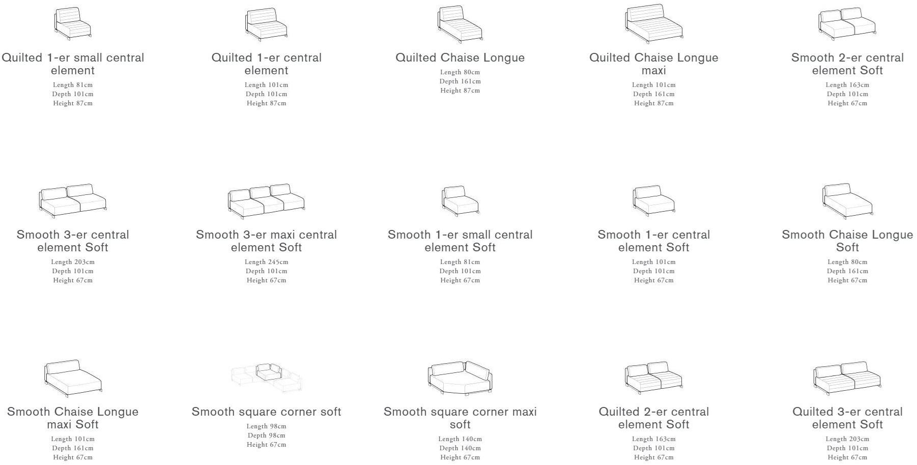 Ditre Italia 3-х местный модульный диван из ткани Bag sun-id-1472749 - Вид №3