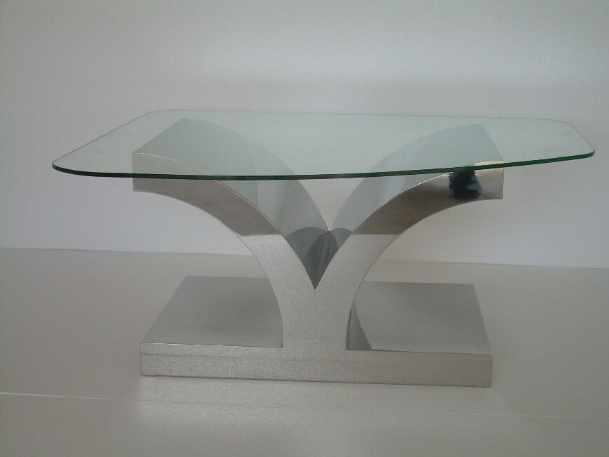 Изготовленный на заказ стальной и стеклянный стол Crestani 2000 ARTEMIDE ARCH-00060678 - Вид №1