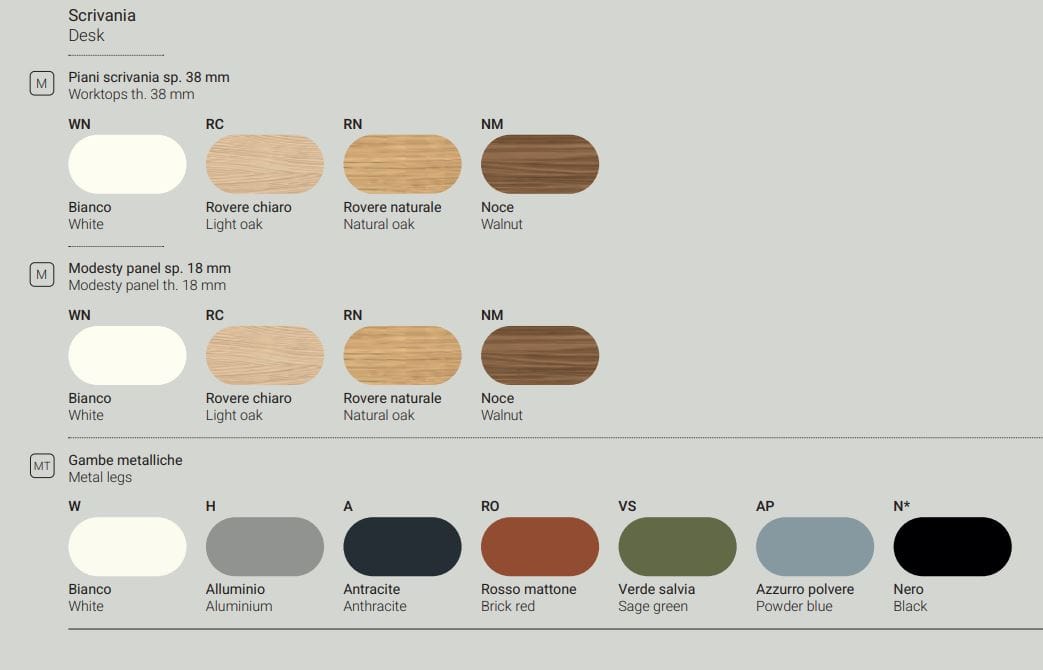 Секционный стол из меламина и листового металла DVO Enna ARCH-00023266 - Вид №2
