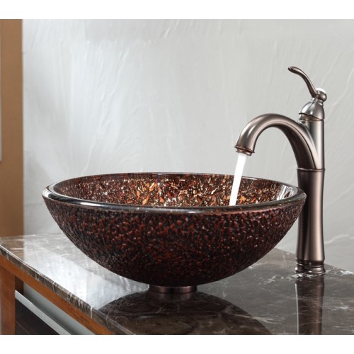 GV571-19mm-FVS1005ORB Накладная раковина на столешницу  прямоугольная Krausru  - Вид №1