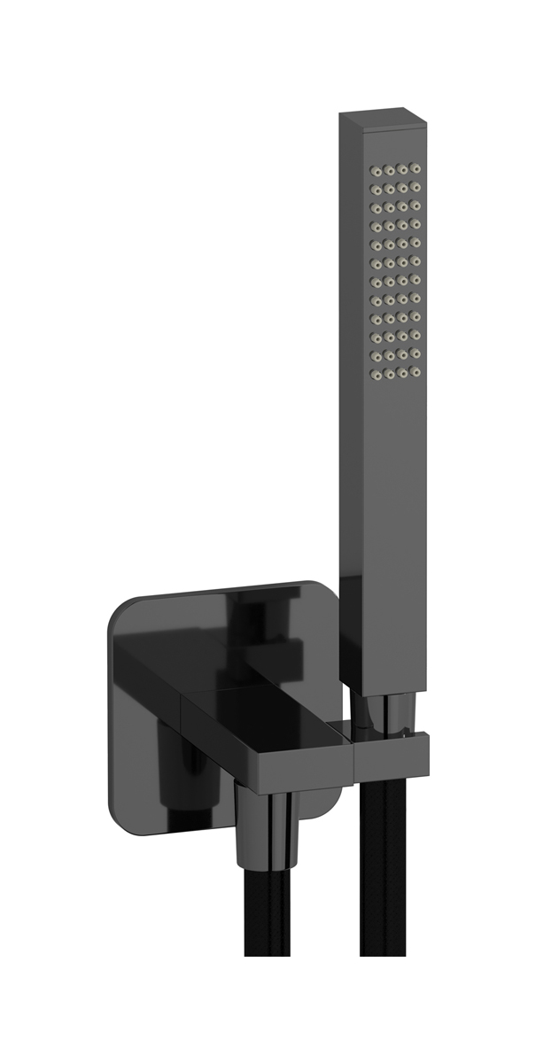 Дуплекс квадратный WE ARE IB eo022os Black Chrome Shower