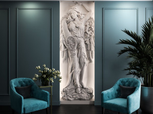 Трехмерная декоративная гипсовая панель