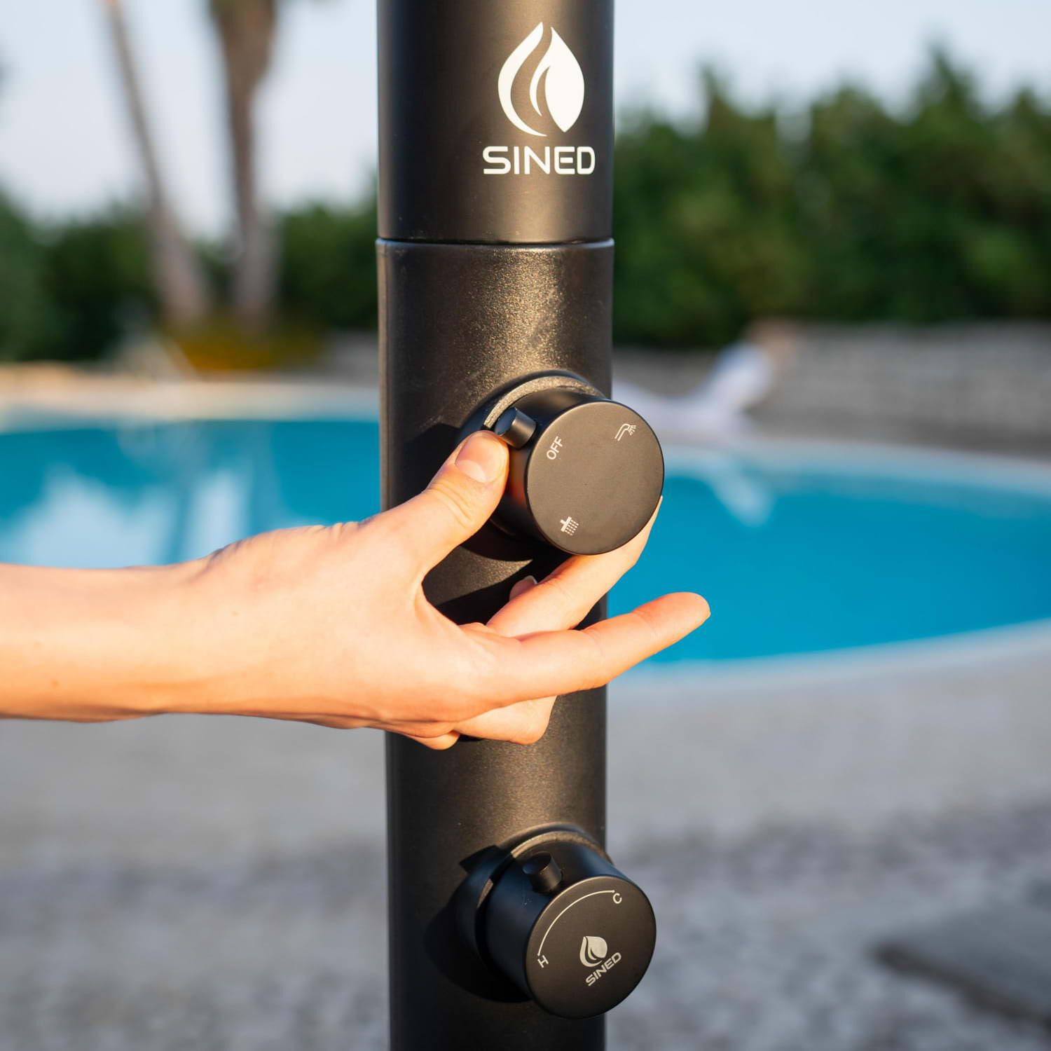 Открытый душ из нержавеющей стали с ручным душем SINED LUNA D ARCH-00091272 - Вид №81