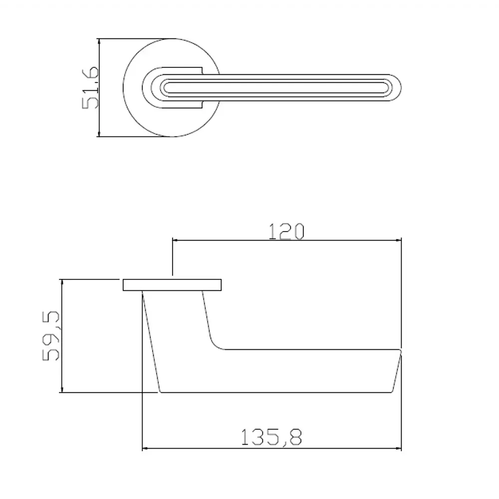 Дверные ручки Edson EDS-86B-R2 графит для межкомнатных дверей 85169297 STLM-0059361 - Вид №3
