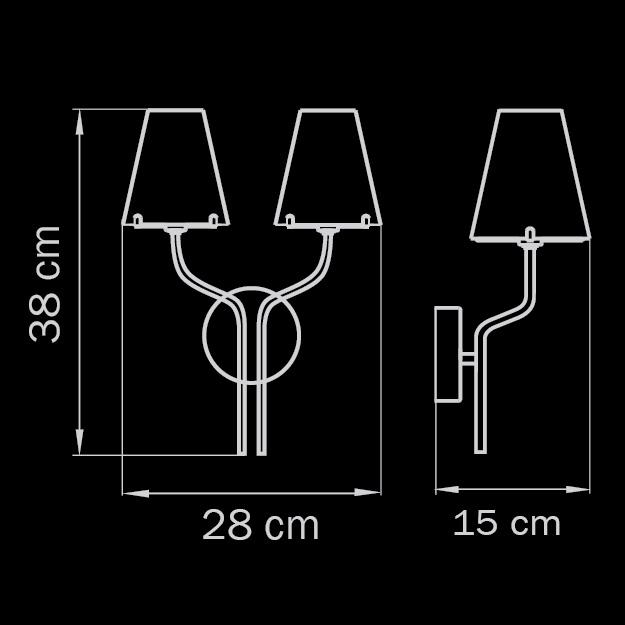 Бра Lightstar Diafano 758624 LIGHTSTAR  077298 Прозрачный;хром  - Вид №1