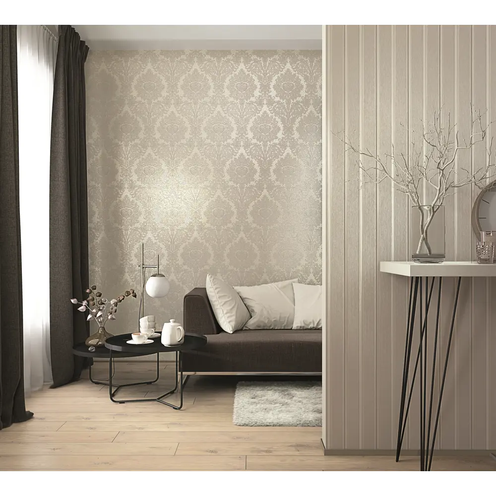 Обои флизелиновые Marburg Empire бежевые 1.06 м 57551 STLM-2046411 - Вид №3