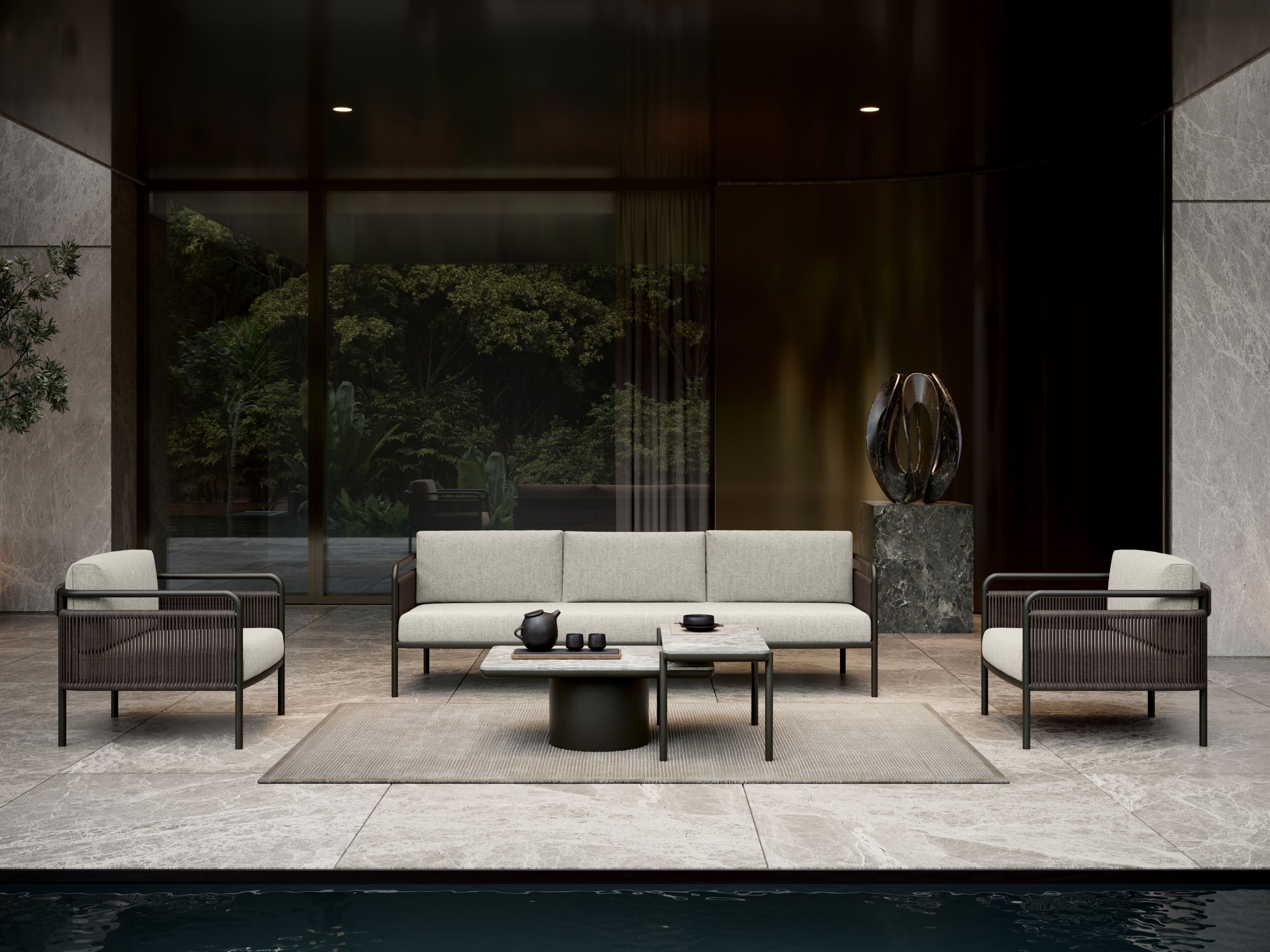 Алюминиевый низкий садовый столик SNOC ссылка ARCH-00092789 - Вид №2