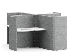 Секционный стол со звукопоглощающими перегородками