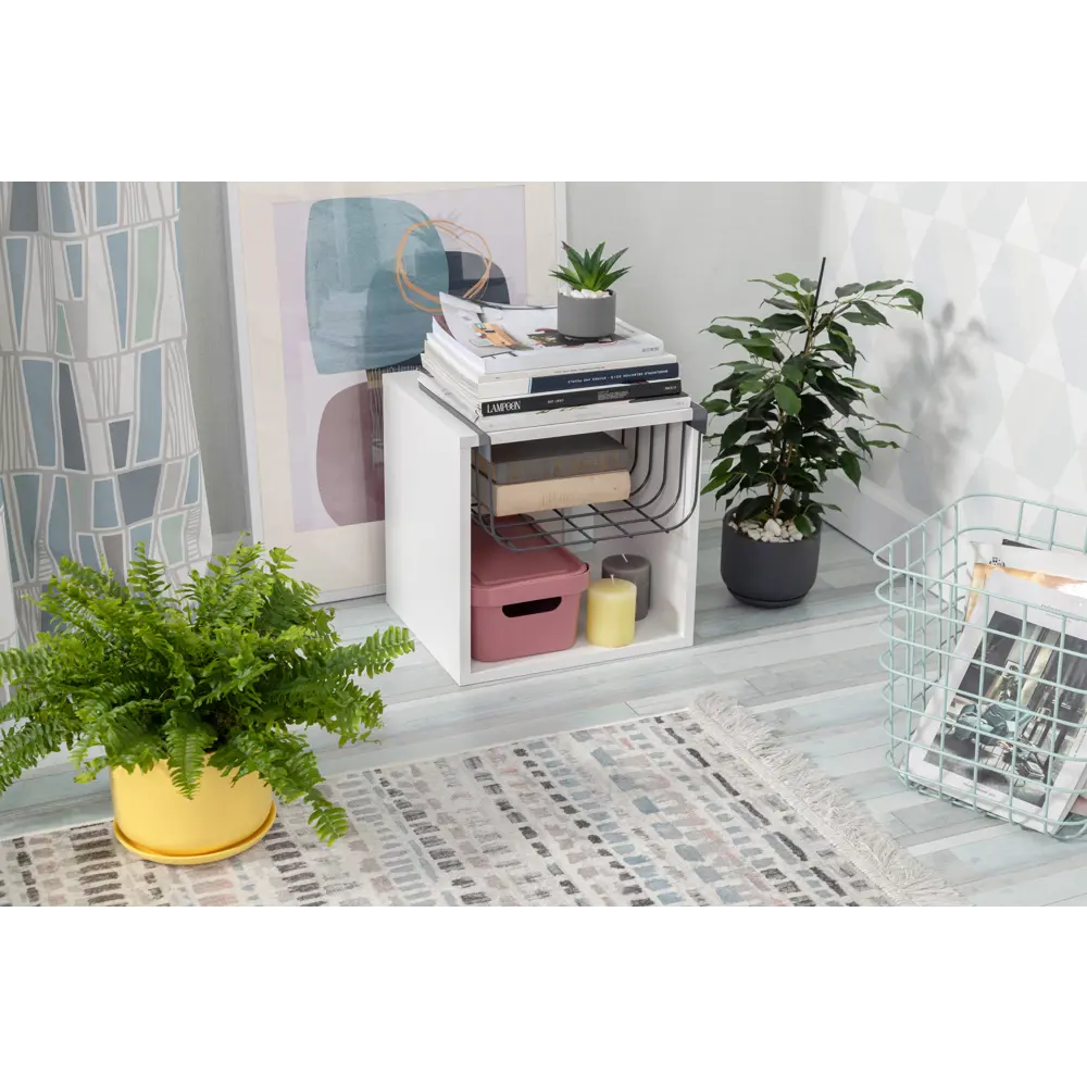 Вставка сетчатая для полки Spaceo KUB Paris 32x17.4x30.8 cм металл цвет черный STLM-2067757 - Вид №4