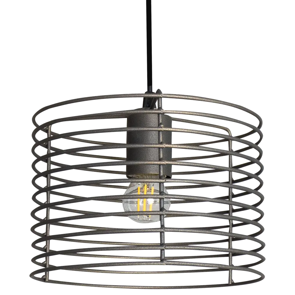 Подвесной светильник Vitaluce Vakero grey 1 лампа 3м² Е27 цвет бронзовый графит STLM-2146287 - Вид №1