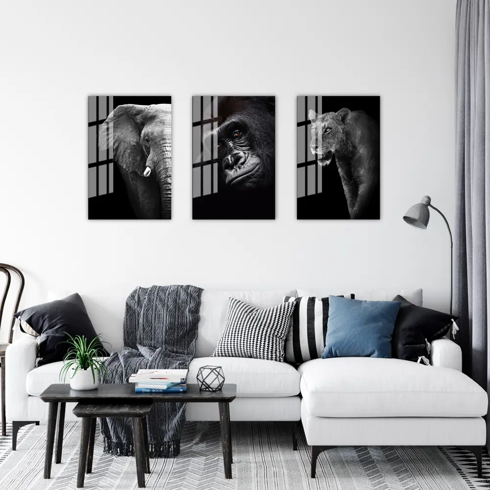 Картина на стекле «Слон» 40x60 см 82977339 STLM-2212156 ARTABOSKO  - Вид №5
