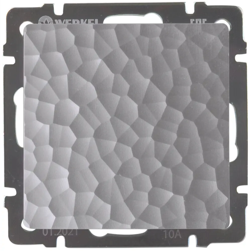 Заглушка накладная Werkel Hammer без заземления цвет серебряный STLM-2006957