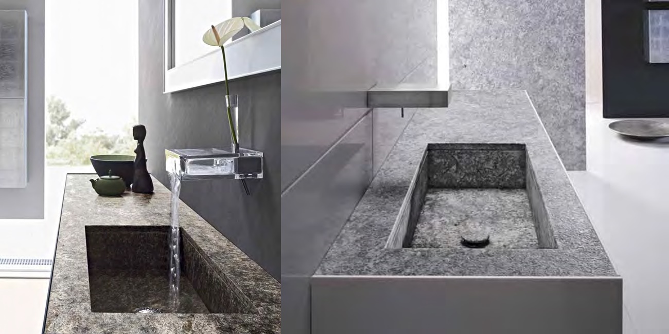 Toscoquattro Комплект мебели для ванной 07 с раковиной из мрамора TIME серый T3240LHLN17S4BR - Вид №1