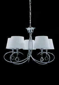 Подвесная люстра Mantra Mara Chrome - White 1641 MANTRA ДИЗАЙНЕРСКИЕ, MARA CHROME - WHITE 057631 Белый
