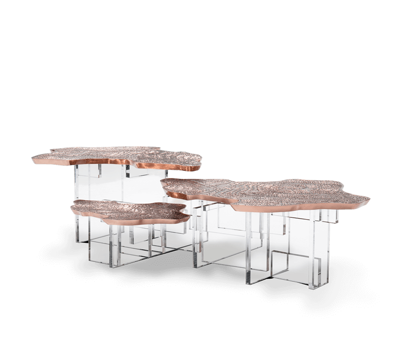 0-319 Медный центральный стол Monet  Boca Do Lobo  - Вид №6