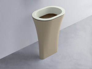 AMLA65-PM+AMPILO-CA+AMCOLO-AV Раковина Amedeo Ovale отдельностоящая cielo Enjoy + Amedeo