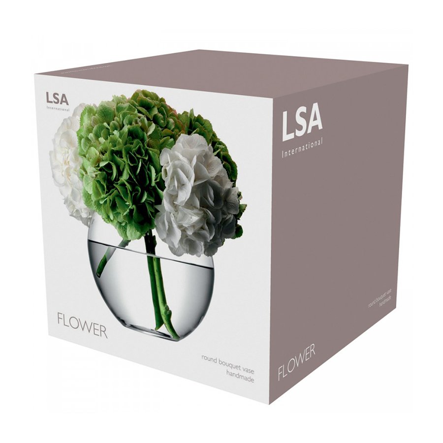 Ваза круглая flower 22 см LSA INTERNATIONAL - 253348 Прозрачный  - Вид №4