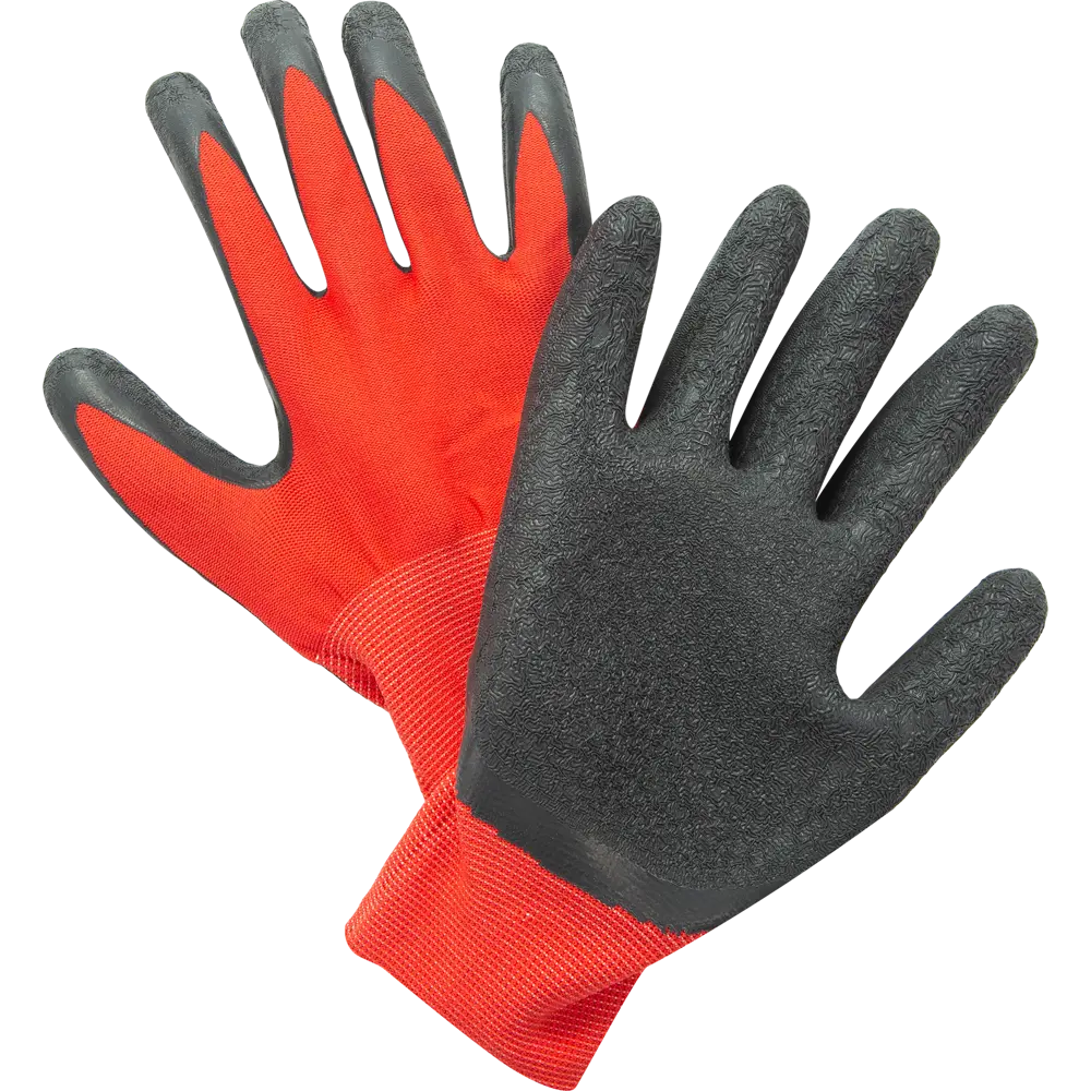 Перчатки нейлоновые обливные размер 9 / L красные Santreyd STLM-2137641