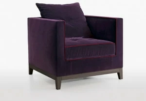 Maxalto Кресло с обивкой из ткани с подлокотниками Lutetia