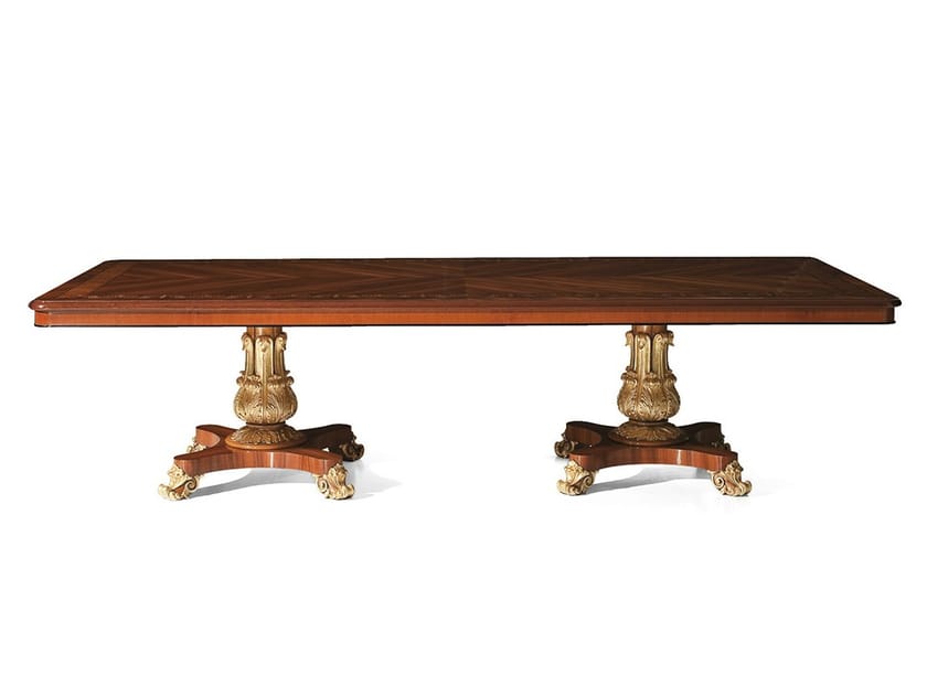 Прямоугольный стол из розового дерева OAK Галерея ARCH-00047219