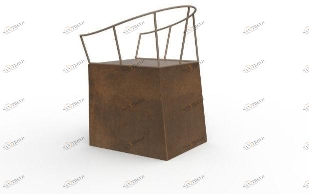 TrackDesign Стул Corten ™ с открытой спинкой  Isp04073 