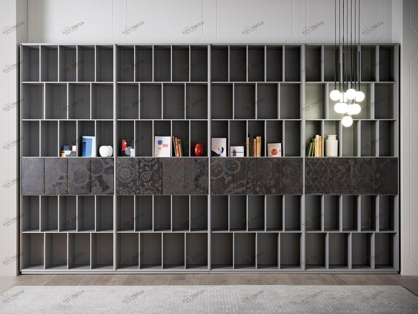 Capo d’Opera Модульный лакированный открытый книжный шкаф Ateneo sun-id-1366156