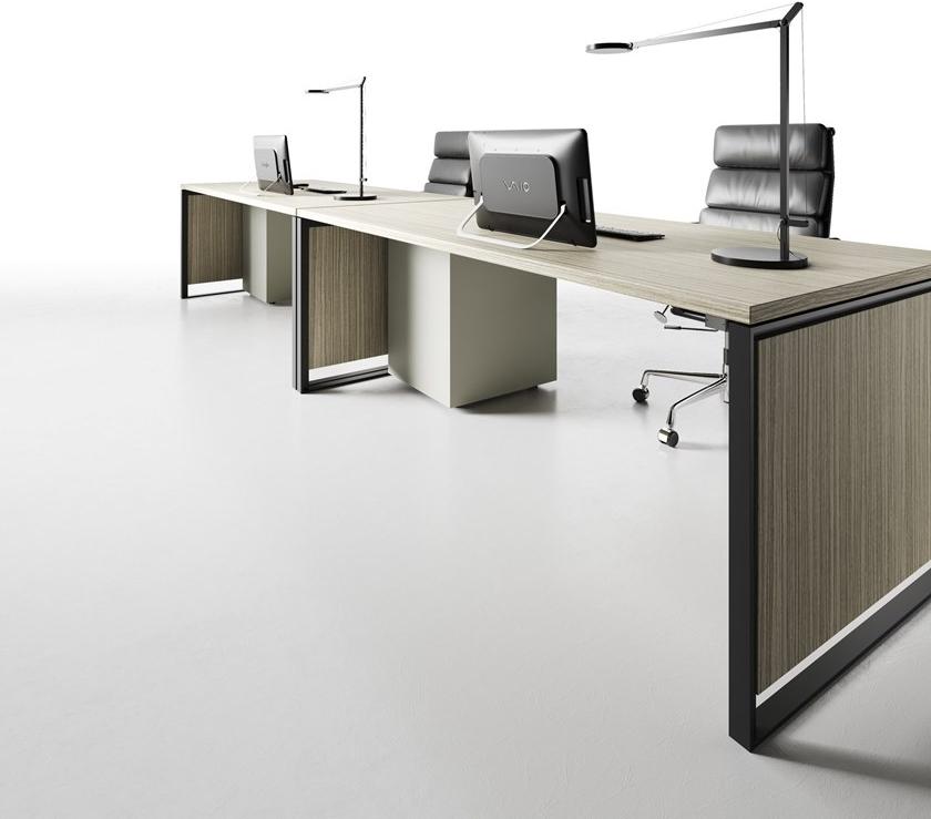 CUF Milano Письменный стол из ламината с комодом Magenta Ma 02 + ma cr - Вид №2