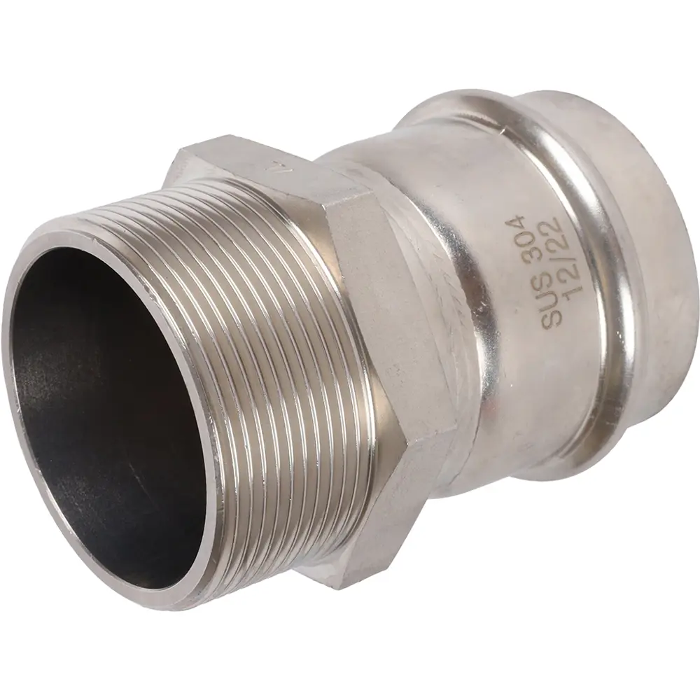 Муфта переходная Rommer 2"x54 мм ВПр-НР нержавеющая сталь STLM-2130928