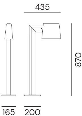 Il Fanale Светодиодный столб из окрашенного металла Saint tropez Z2c1 - Вид №1