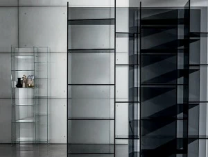 Sovet italia Самонесущий модульный книжный шкаф из стекла Delphi