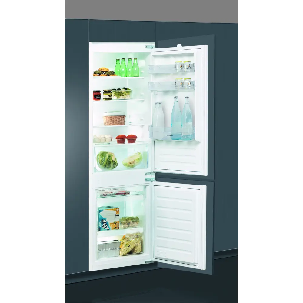 Холодильник встраиваемый двухкамерный Indesit BIN18A1DIF 177x54.5 см цвет белый STLM-2182336