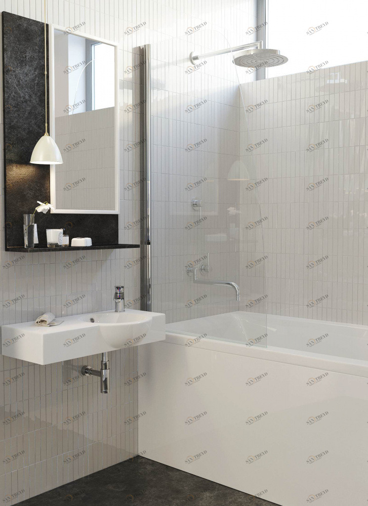 A170N-100 Душевое ограждения на борт вынны Alpen Польша 