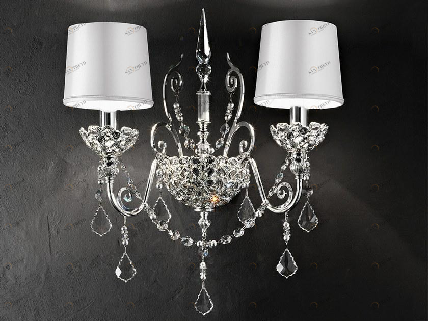 Masiero Настенный светильник из металла с кристаллами Imperial sun-id-1359680