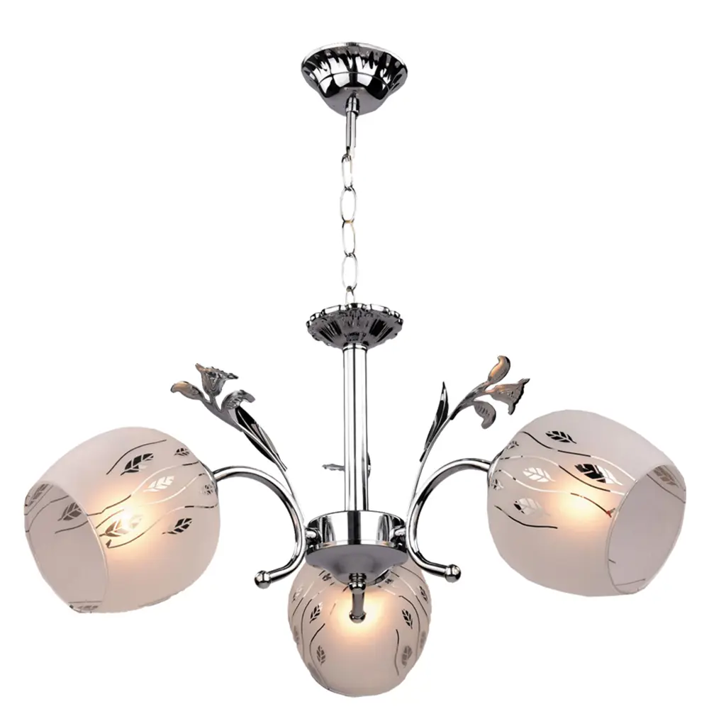 Люстра подвесная «Серенада» КС30066/3P, 3 лампы, 9 м², цвет хром КЛЮЧНИК STLM-2086885 - Вид №1