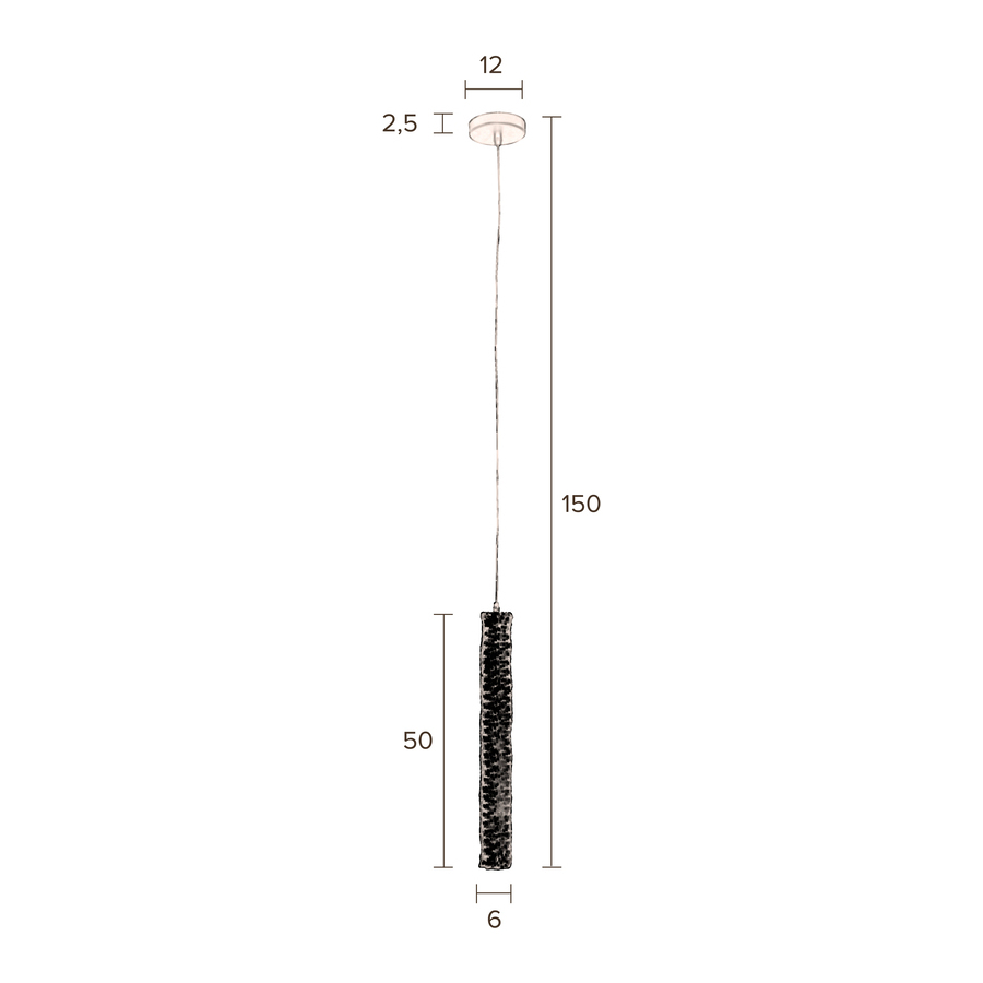 Лампа подвесная Tan бежевая Dutchbone 5300107 - Вид №7