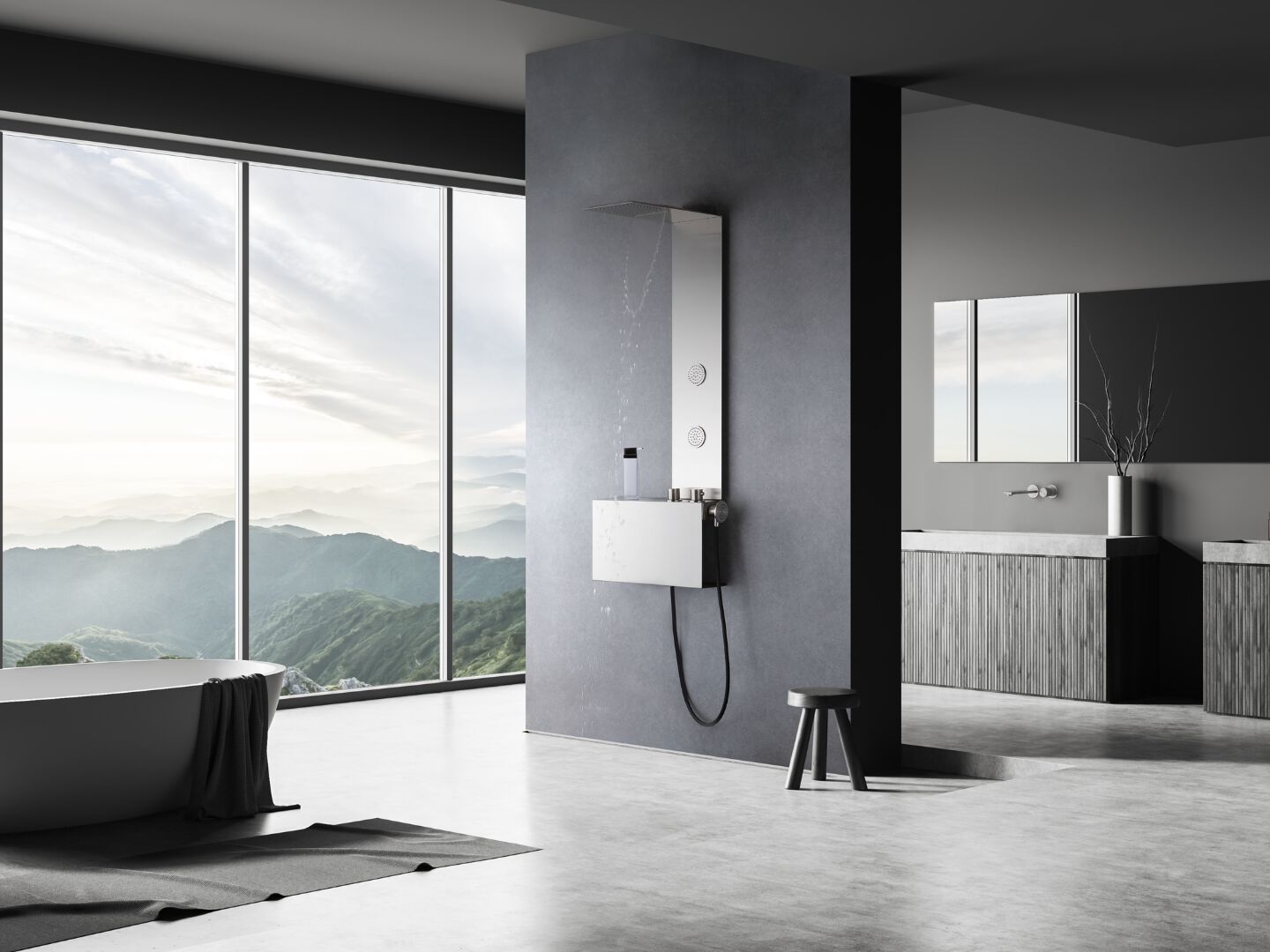 Набор для душа из нержавеющей стали с душем и ручным душем Cropelli Alyssia ARCH-00052055 - Вид №13