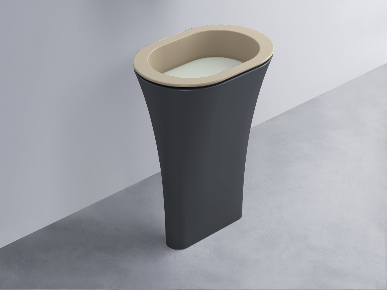 AMLA65-AV+AMPILO-PM+AMCOLO-BA Раковина Amedeo Ovale отдельностоящая cielo Enjoy + Amedeo Ceramica Cielo