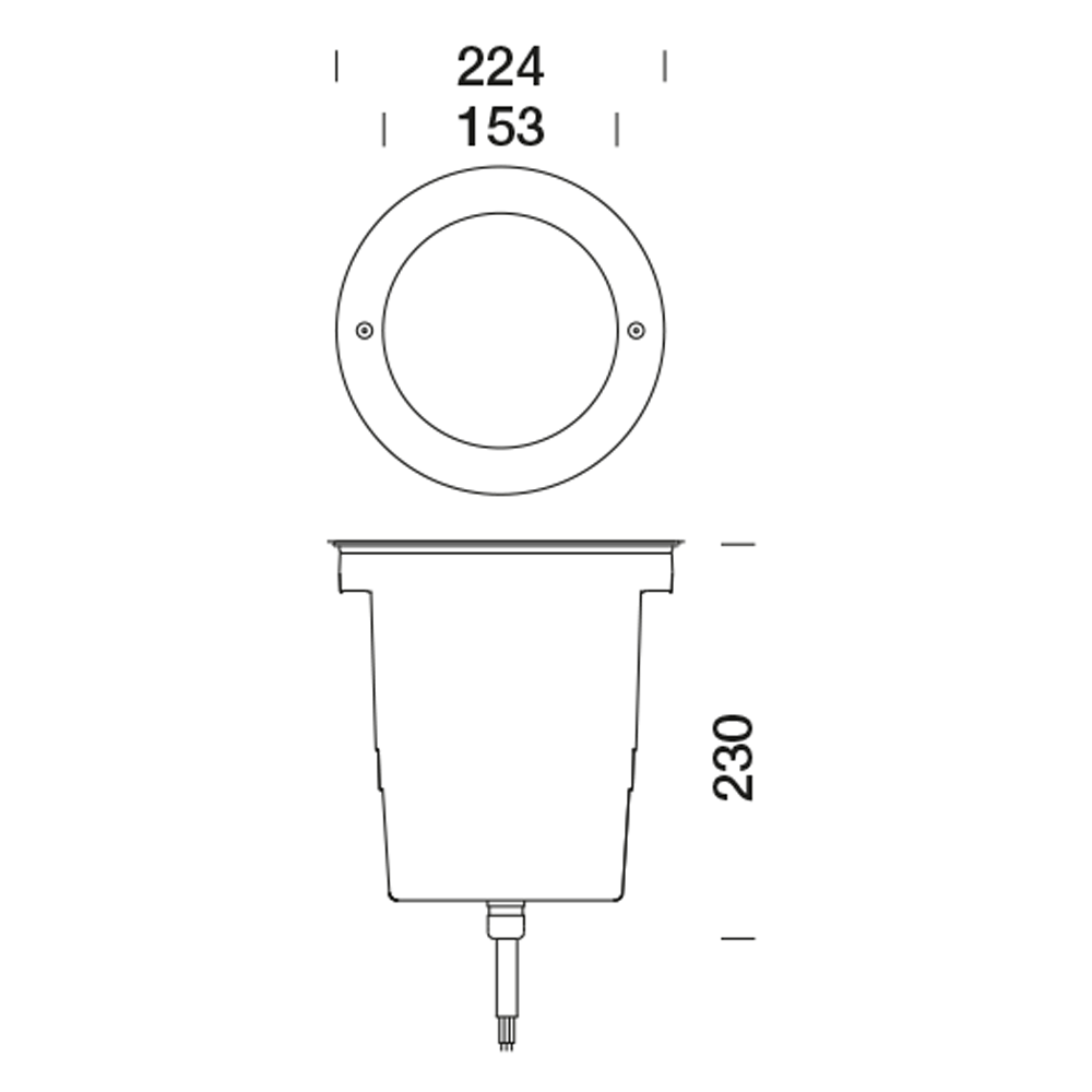 8406368 Встраиваемый в пешеходный пол Platek MEDIO Anello Inox  MEDIO C/W Stainless Steel Ring - LED 4000K 45°  - Вид №2