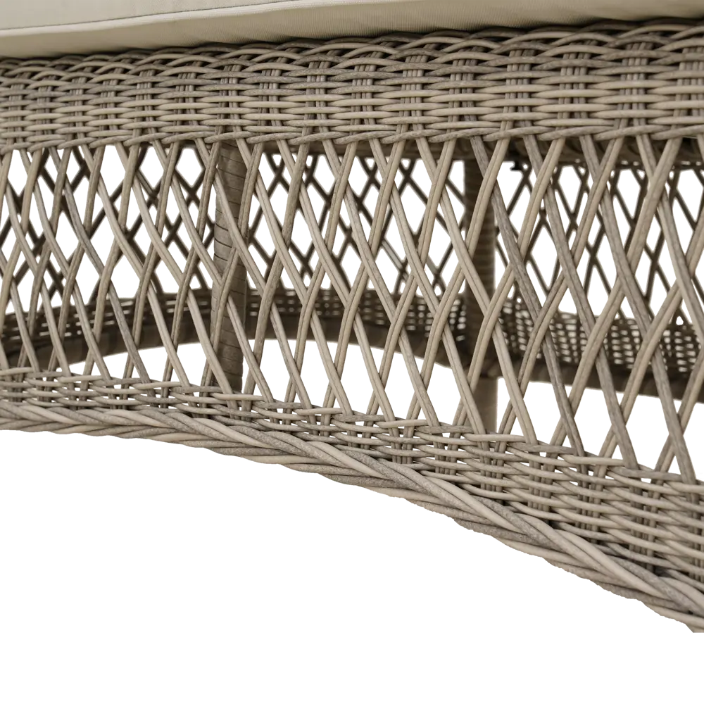 Набор садовой мебели Naterial Idyll алюминий/полиэстер/искусственный ротанг/стекло серый/бежевый: стол, диван и 2 кресла 84855745 STLM-2151334  - Вид №10
