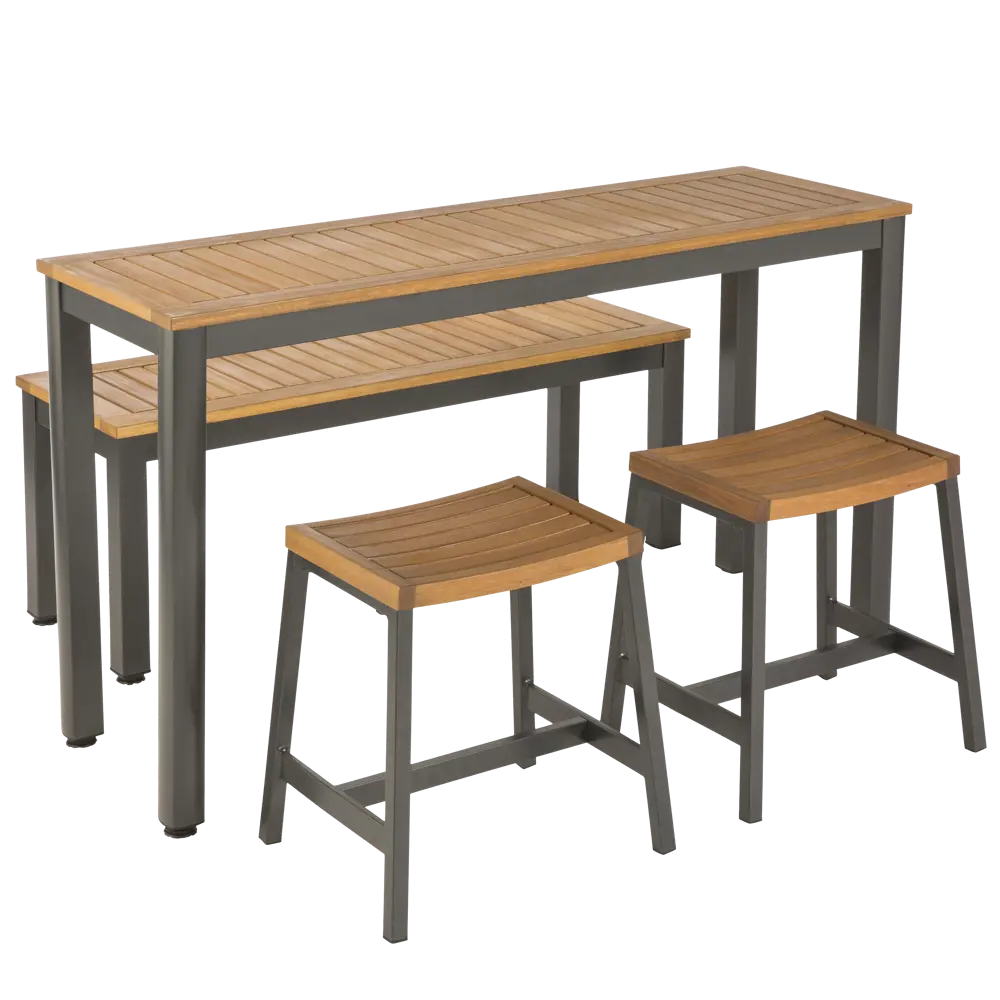 Набор из 2-х табуретов Naterial Oris алюминий цвет эвкалипт STLM-2004983 - Вид №8