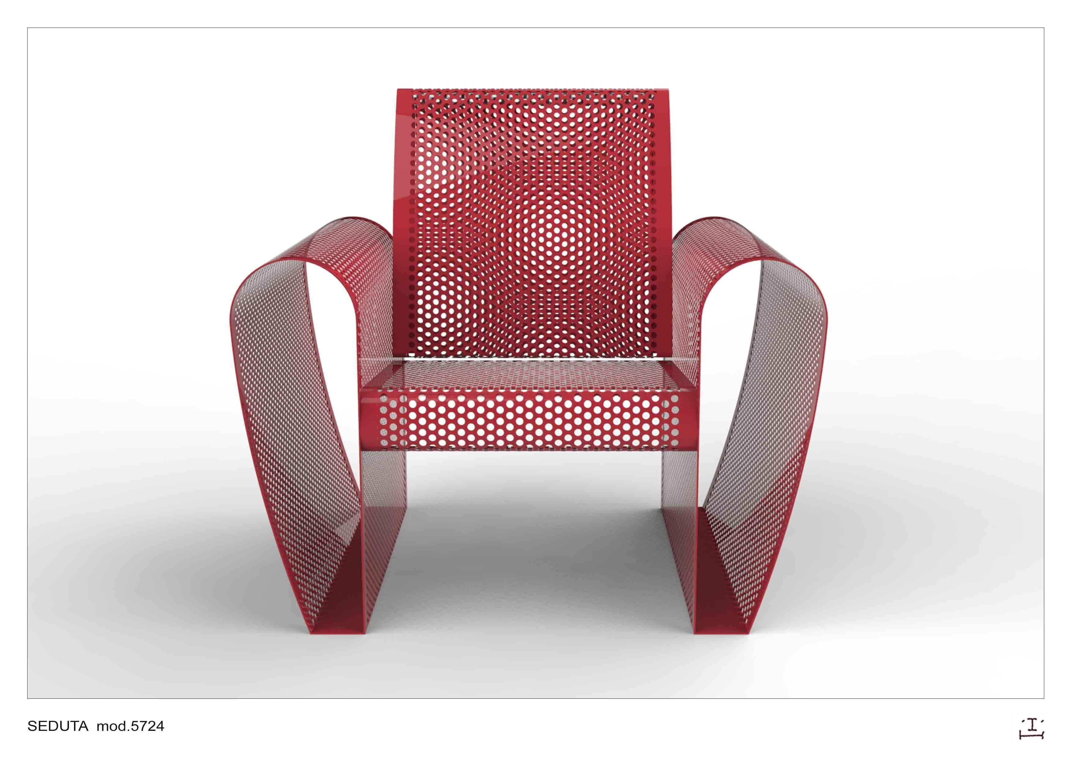 Наружное сиденье из оцинкованной стали CITYSì тщеславие ARCH-00029055 - Вид №2