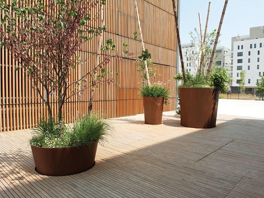 CYRIA Круглая сеялка для общественных мест из стали Corten ™ sun-id-1352862 - Вид №2