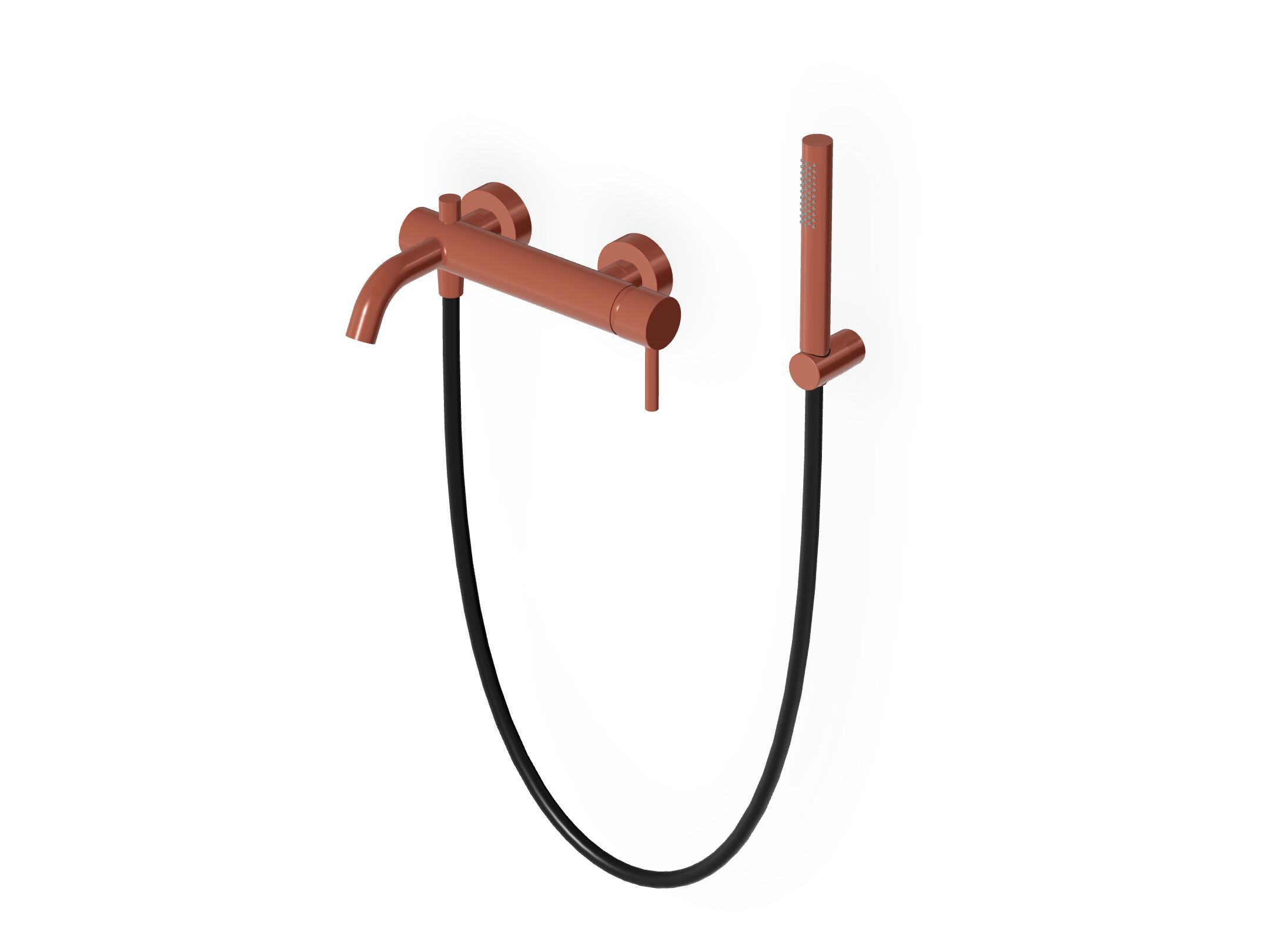 Однорычажный настенный смеситель для ванны / душа с ручным душем Zucchetti Pan S ARCH-00024323 - Вид №13