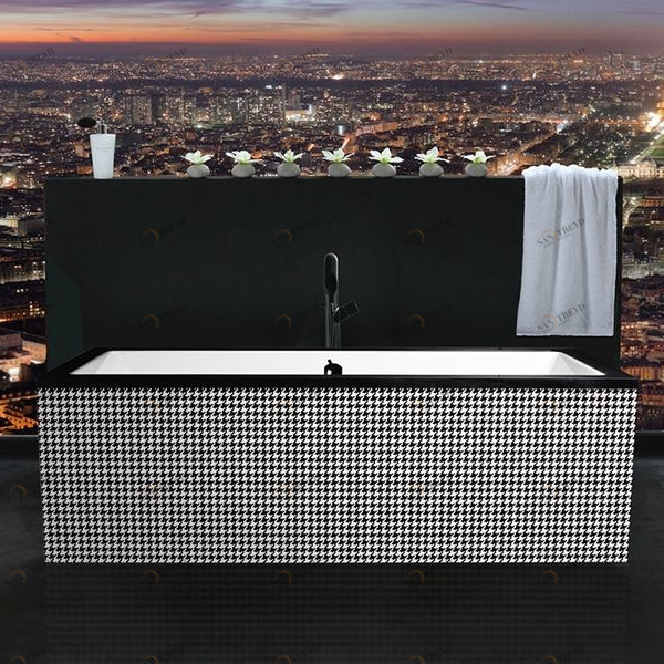 Ванна отдельностоящая Black Tears Pied de Poule Aquamass PIEDDEPOULE