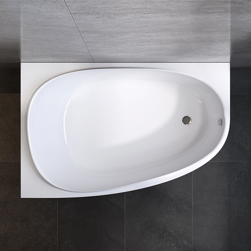 W80A-170L110W-A ванна акриловая 170х110 см левосторонняя шт AM.PM Like - Вид №1