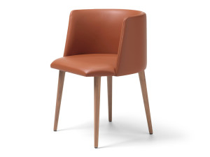 Мягкий стул из кожи или ткани